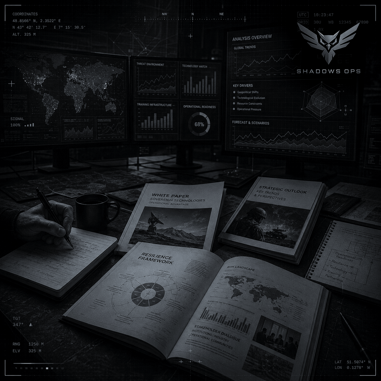 Strategic research, analysis and operational foresight